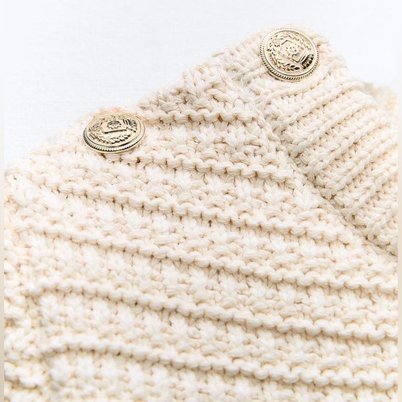 ZARA BLOGGER FAVORITE STRIPED KNIT SWEATER - Picture 8 of 11